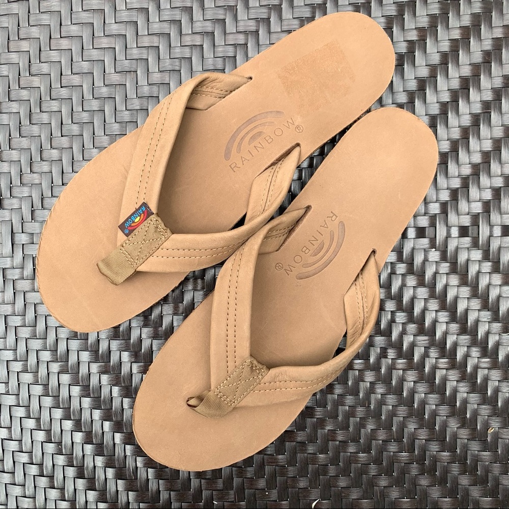 NWT Rainbow flip flops